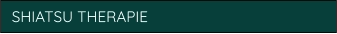 SHIATSU THERAPIE
