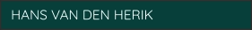 HANS VAN DEN HERIK