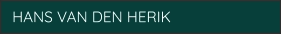 HANS VAN DEN HERIK