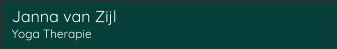Janna van Zijl Yoga Therapie